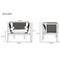 Manhattan Comfort Versailles Accent Chair in Black, Natural Cane and Cream ACCA01-CR - alternate 5